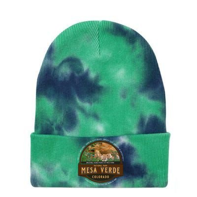 Mesa Verde National Park Colorado Cliff Dwelling Souvenir Tie Dye 12in Knit Beanie