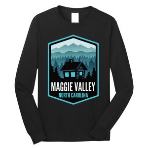 Maggie Valley North Carolina Cabin Long Sleeve Shirt