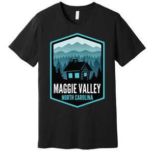 Maggie Valley North Carolina Cabin Premium T-Shirt