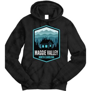 Maggie Valley North Carolina Cabin Tie Dye Hoodie