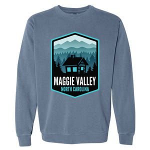 Maggie Valley North Carolina Cabin Garment-Dyed Sweatshirt