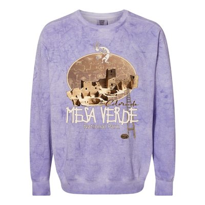 Mesa Verde National Park Colorado Souvenir Anasazi Ruins Colorblast Crewneck Sweatshirt