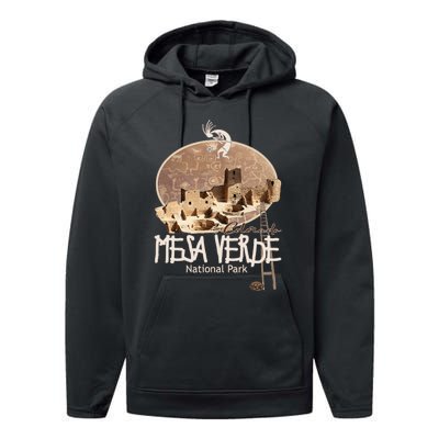 Mesa Verde National Park Colorado Souvenir Anasazi Ruins Performance Fleece Hoodie