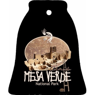 Mesa Verde National Park Colorado Souvenir Anasazi Ruins Ceramic Bell Ornament