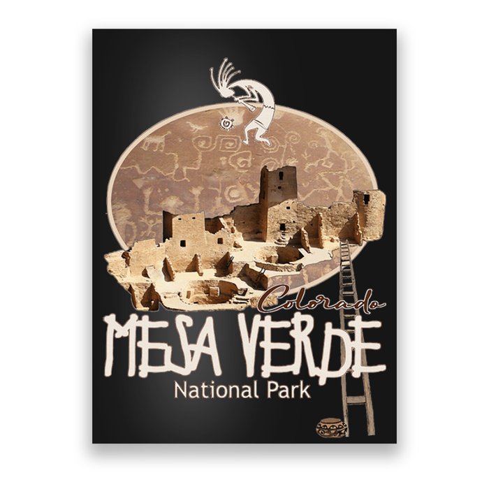 Mesa Verde National Park Colorado Souvenir Anasazi Ruins Poster