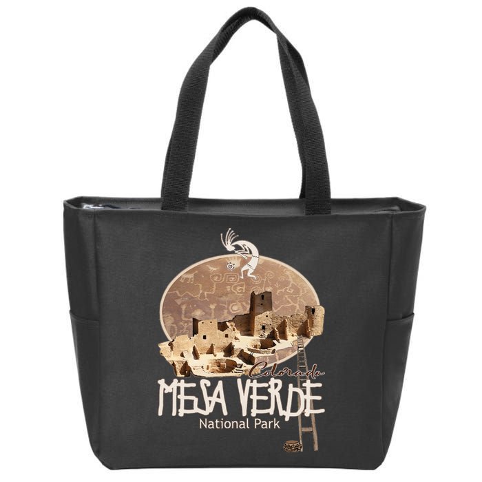 Mesa Verde National Park Colorado Souvenir Anasazi Ruins Zip Tote Bag