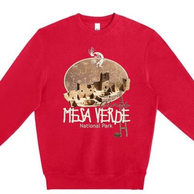 Mesa Verde National Park Colorado Souvenir Anasazi Ruins Premium Crewneck Sweatshirt