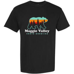 Maggie Valley North Carolina Mountain Town Vacation Garment-Dyed Heavyweight T-Shirt