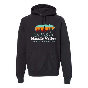 Maggie Valley North Carolina Mountain Town Vacation Premium Hoodie