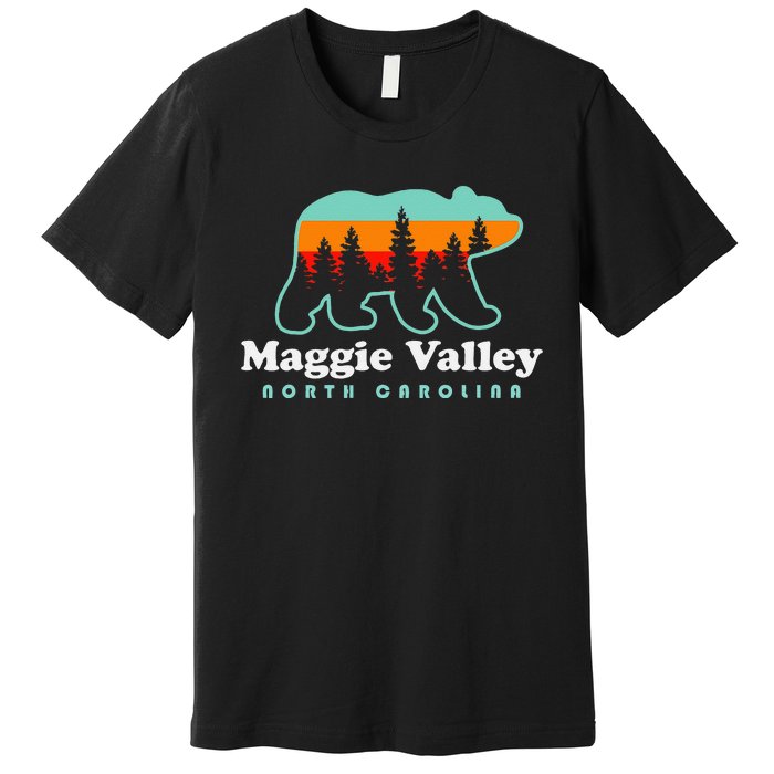 Maggie Valley North Carolina Mountain Town Vacation Premium T-Shirt