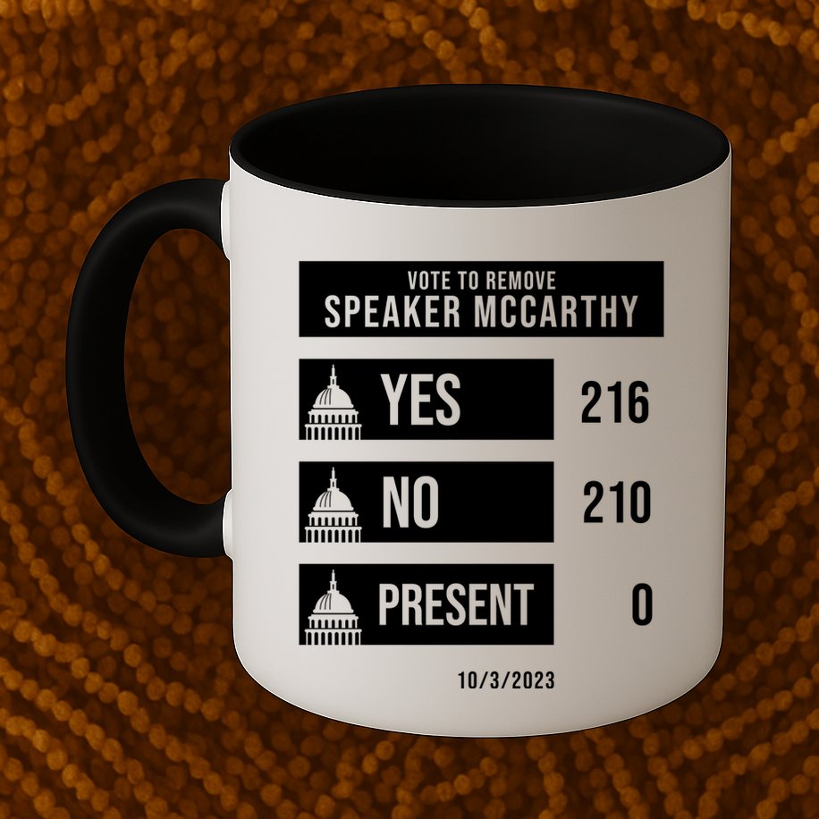 McCarthy Voted Out Political Poll Mug