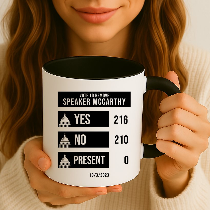 McCarthy Voted Out Political Poll Mug
