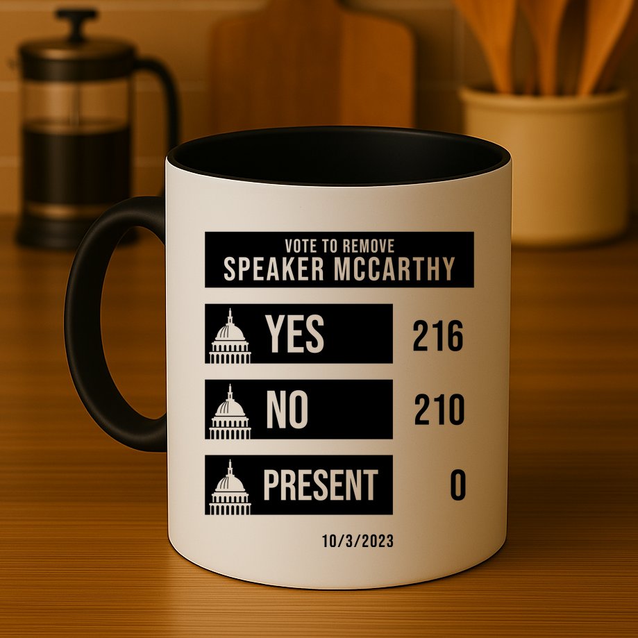 McCarthy Voted Out Political Poll Mug