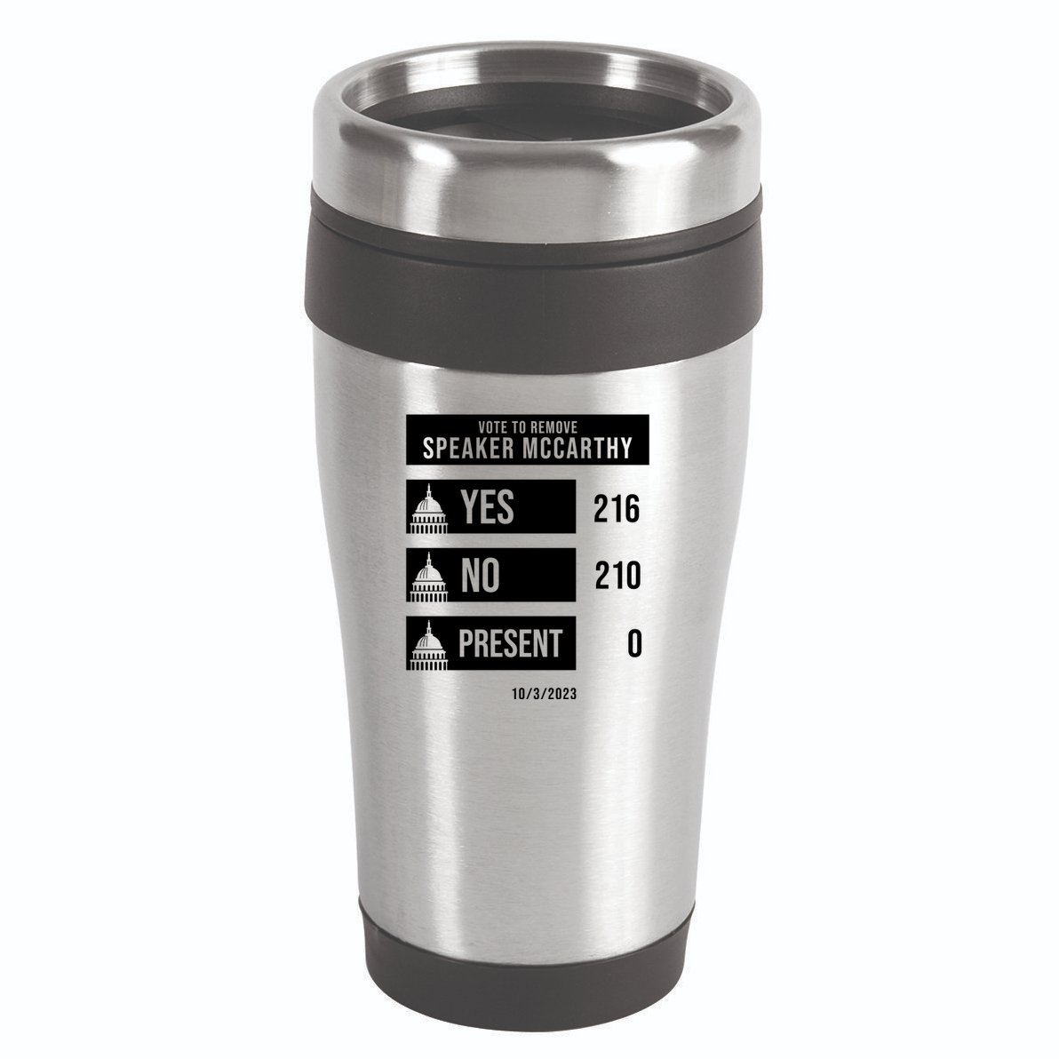 McCarthy Voted Out Political Poll 16oz Travel Tumbler