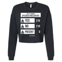 McCarthy Voted Out Political Poll Cropped Pullover Crew