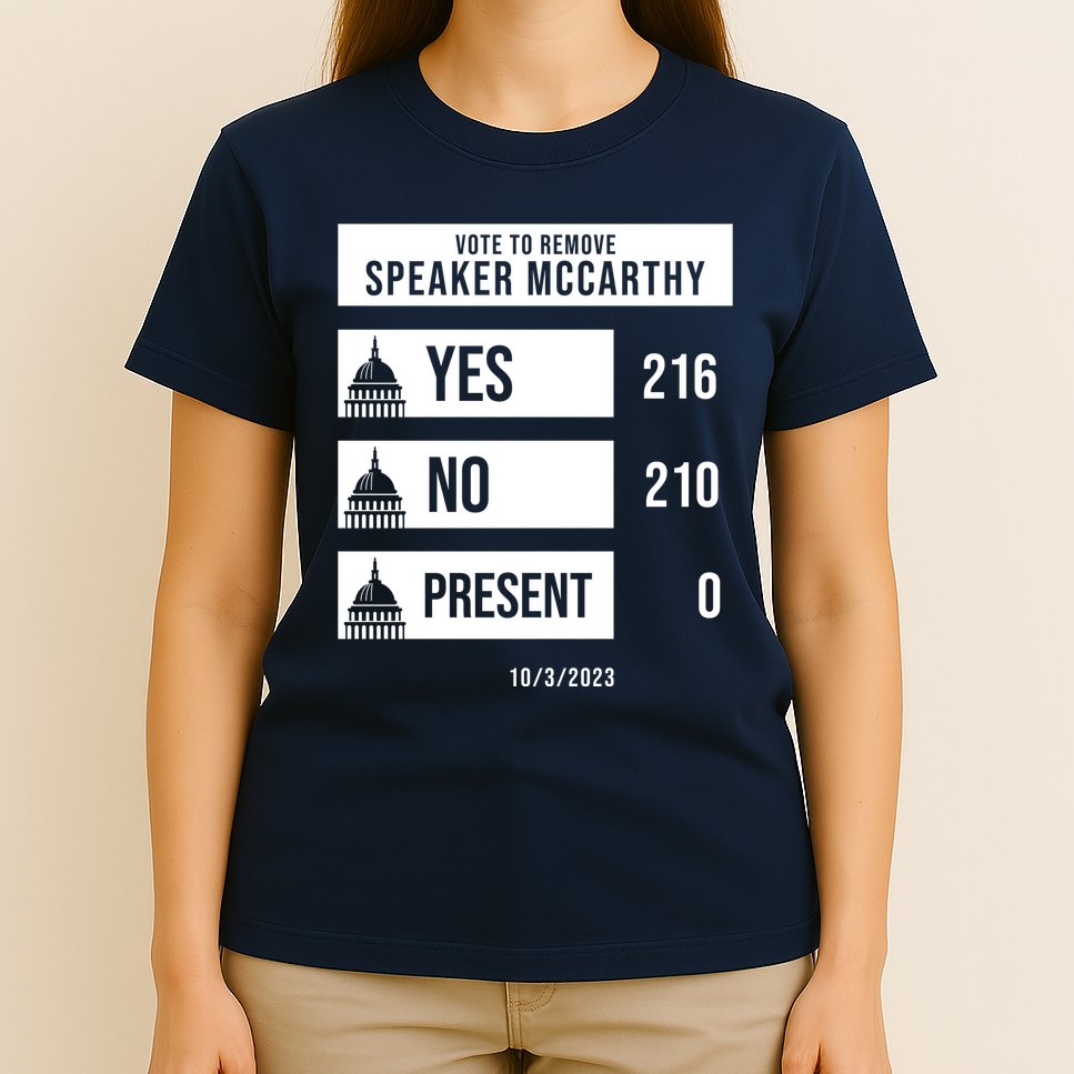 McCarthy Voted Out Political Poll T-Shirt