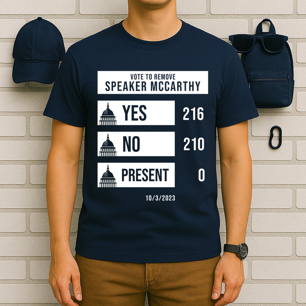 McCarthy Voted Out Political Poll T-Shirt