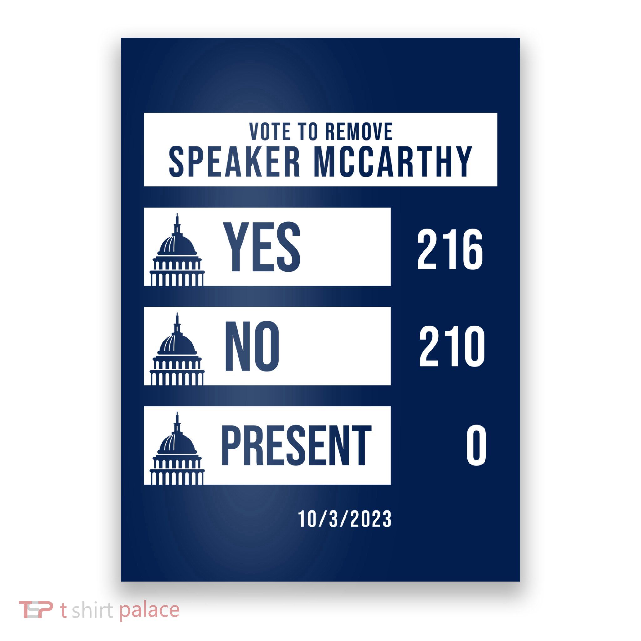 McCarthy Voted Out Political Poll Poster