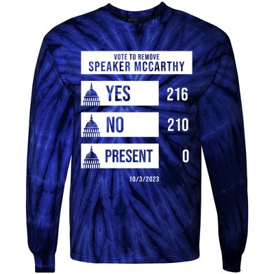 McCarthy Voted Out Political Poll Tie-Dye Long Sleeve Shirt