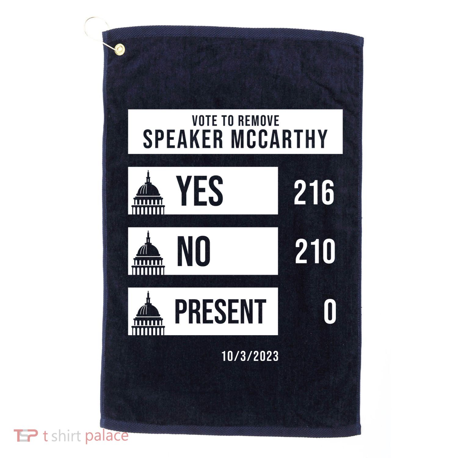 McCarthy Voted Out Political Poll Golf Towel