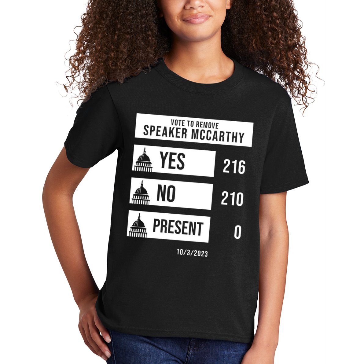 McCarthy Voted Out Political Poll Kids T-Shirt