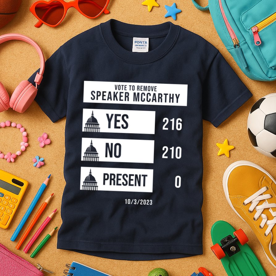 McCarthy Voted Out Political Poll Kids T-Shirt
