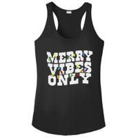 Merry Vibes Only Christmas Light Ladies PosiCharge Competitor Racerback Tank