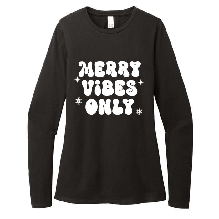 Merry Vibes Only ShirtChristmas Family PajamasMerry Vibes Womens CVC Long Sleeve Shirt