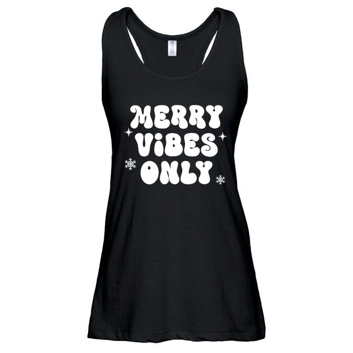 Merry Vibes Only ShirtChristmas Family PajamasMerry Vibes Ladies Essential Flowy Tank