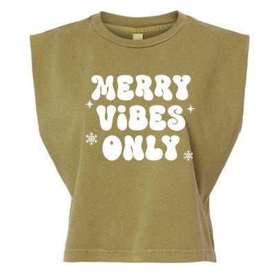 Merry Vibes Only ShirtChristmas Family PajamasMerry Vibes Garment-Dyed Women's Muscle Tee