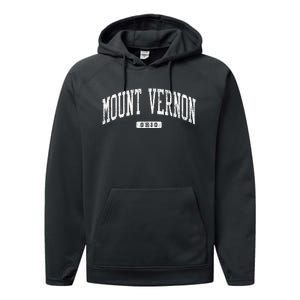 Mount Vernon Ohio Oh Js03 College University Style Performance Fleece Hoodie