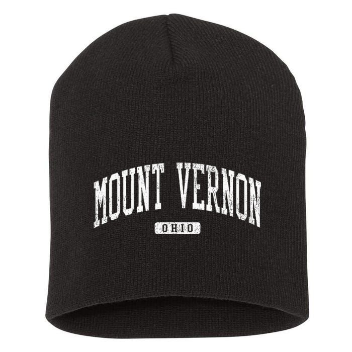 Mount Vernon Ohio Oh Js03 College University Style Short Acrylic Beanie