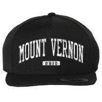 Mount Vernon Ohio Oh Js03 College University Style Wool Snapback Cap