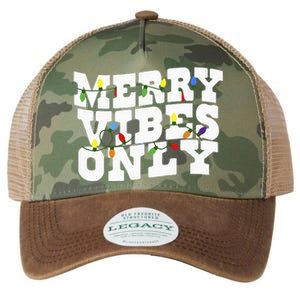 Merry Vibes Only Christmas Light Legacy Tie Dye Trucker Hat