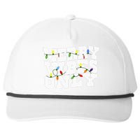 Merry Vibes Only Christmas Light Snapback Five-Panel Rope Hat