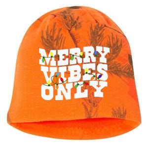 Merry Vibes Only Christmas Light Kati - Camo Knit Beanie