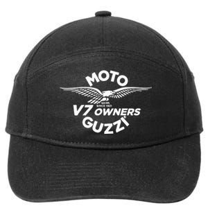 Moto V7 Owners Guzzi 7-Panel Snapback Hat