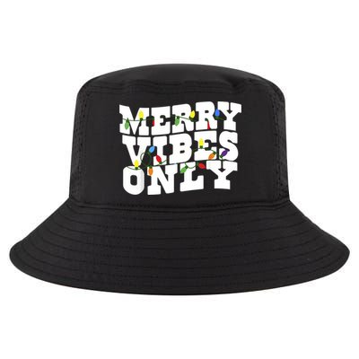 Merry Vibes Only Christmas Light Cool Comfort Performance Bucket Hat
