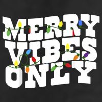Merry Vibes Only Christmas Light 7 Panel Mesh Trucker Snapback Hat