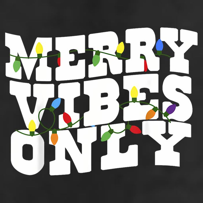 Merry Vibes Only Christmas Light 7 Panel Mesh Trucker Snapback Hat