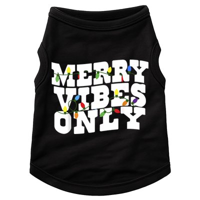 Merry Vibes Only Christmas Light Doggie Tank