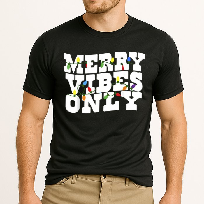 Merry Vibes Only Christmas Light Performance Shirt