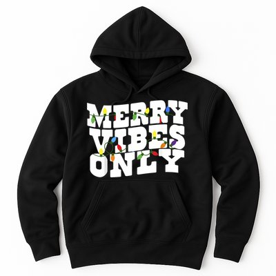 Merry Vibes Only Christmas Light Hoodie