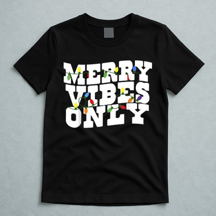 Merry Vibes Only Christmas Light T-Shirt