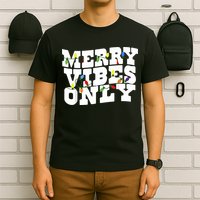 Merry Vibes Only Christmas Light T-Shirt