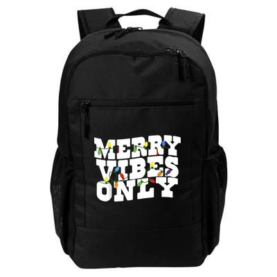 Merry Vibes Only Christmas Light Backpack