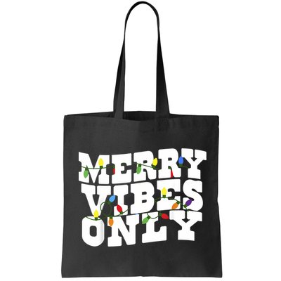 Merry Vibes Only Christmas Light Bag