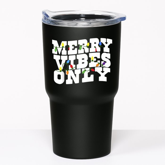 Merry Vibes Only Christmas Light Tumbler