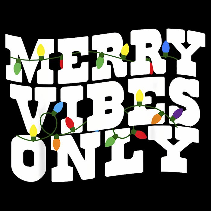 Merry Vibes Only Christmas Light Magnet