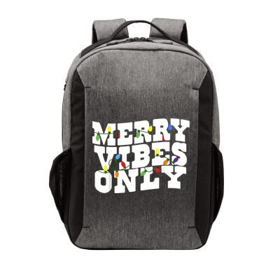 Merry Vibes Only Christmas Light Vector Backpack